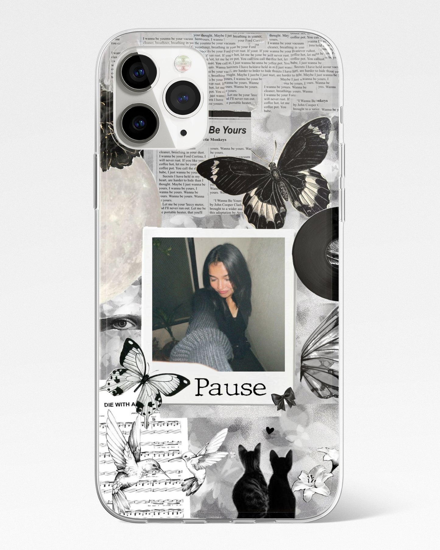 Shadow Butterfly Polaroid Phone Cover