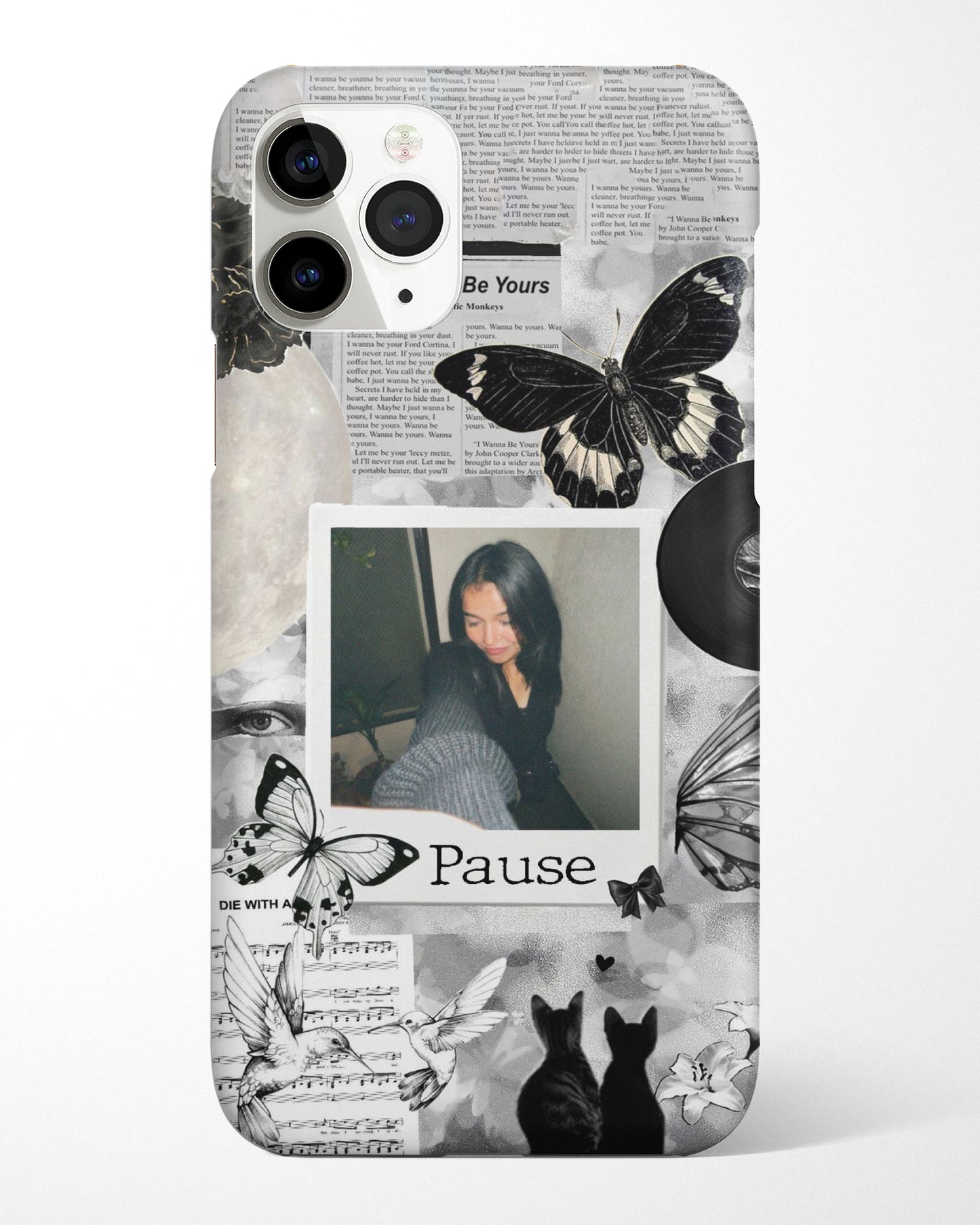 Shadow Butterfly Polaroid Phone Cover