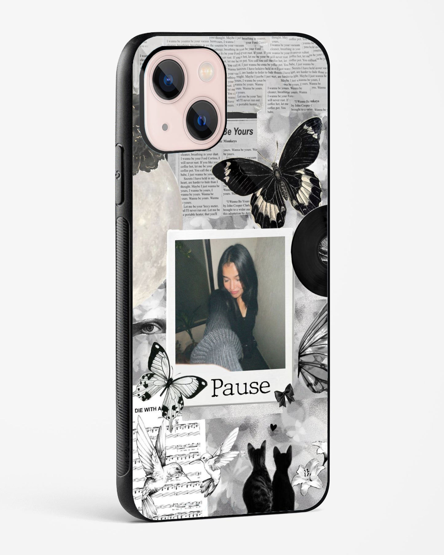 Shadow Butterfly Polaroid Phone Cover