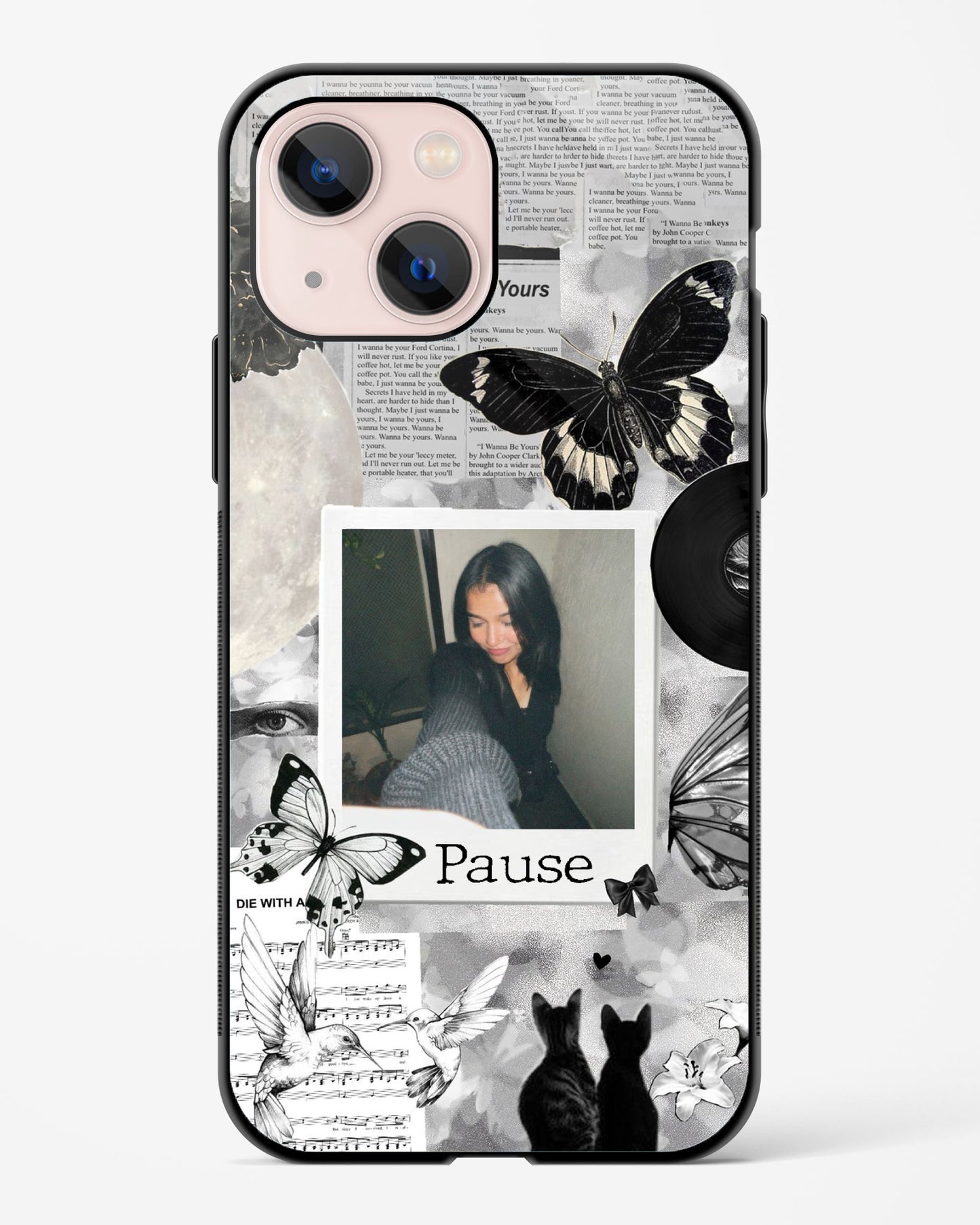 Shadow Butterfly Polaroid Phone Cover