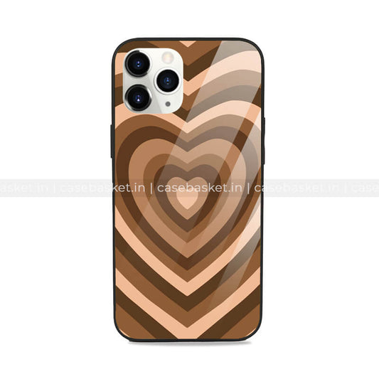 Brown Y2K Glossy Phone Cover
