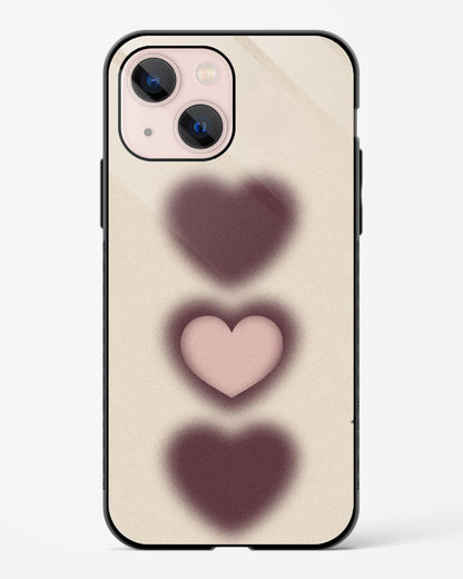 Brown Blush Beige Hearts Phone Cover