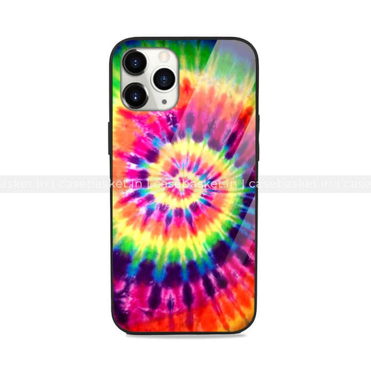 Colorful Tye Dye Glass Phone Cover