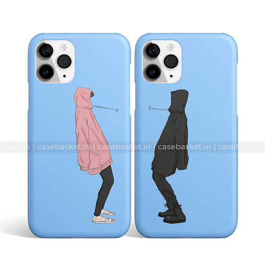 Cute Hoodie Couple/BFF Phone Cover