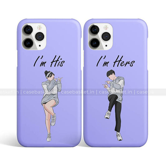 His Her Couple Phone Cover
