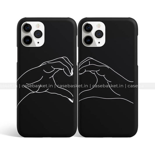 Hand Heart Couple Phone Cover