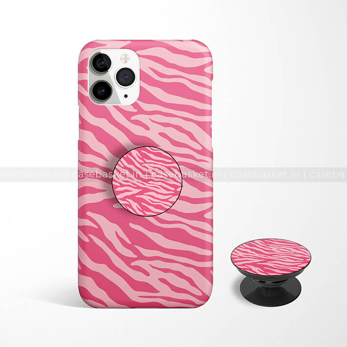 Hot Pink Zebra Print Phone Cover