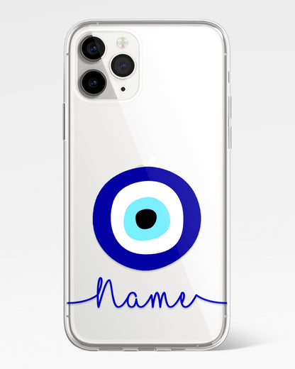 Evil Eye Protection Transparent Silicone Phone Cover