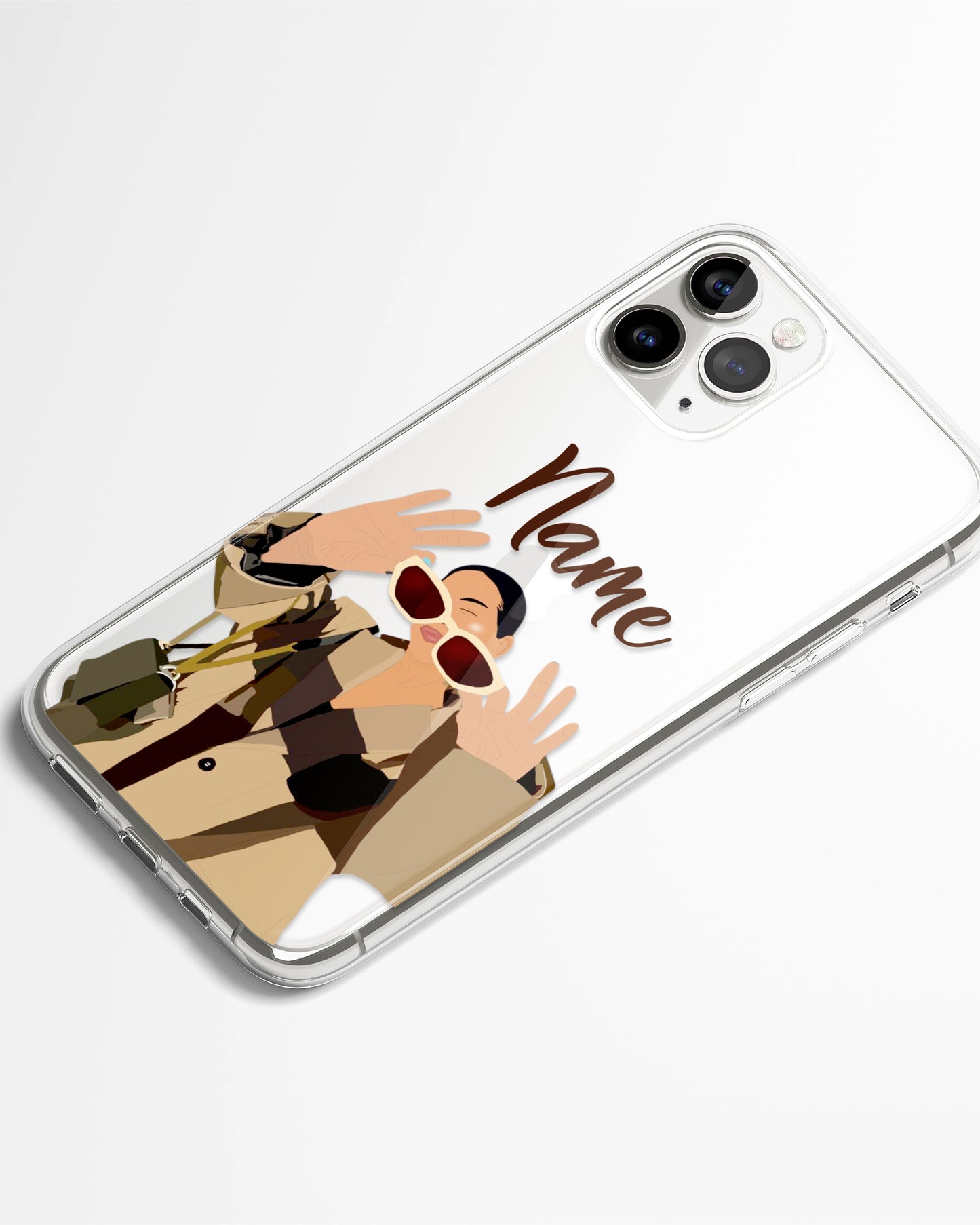 Cool Vibes Transparent Silicone Phone Cover