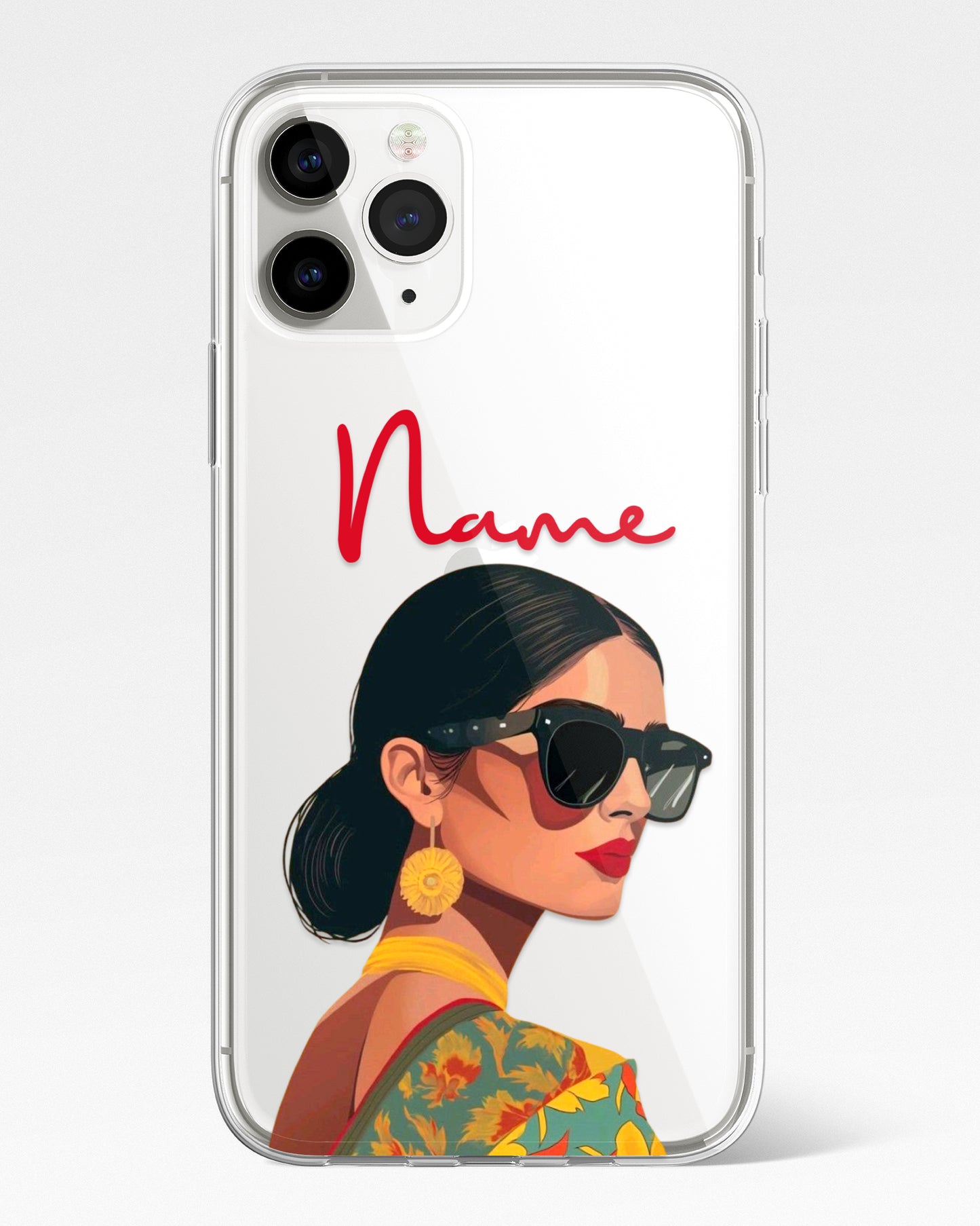 Desi Diva Transparent Silicone Phone Cover