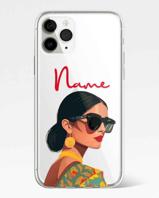 Desi Diva Transparent Silicone Phone Cover