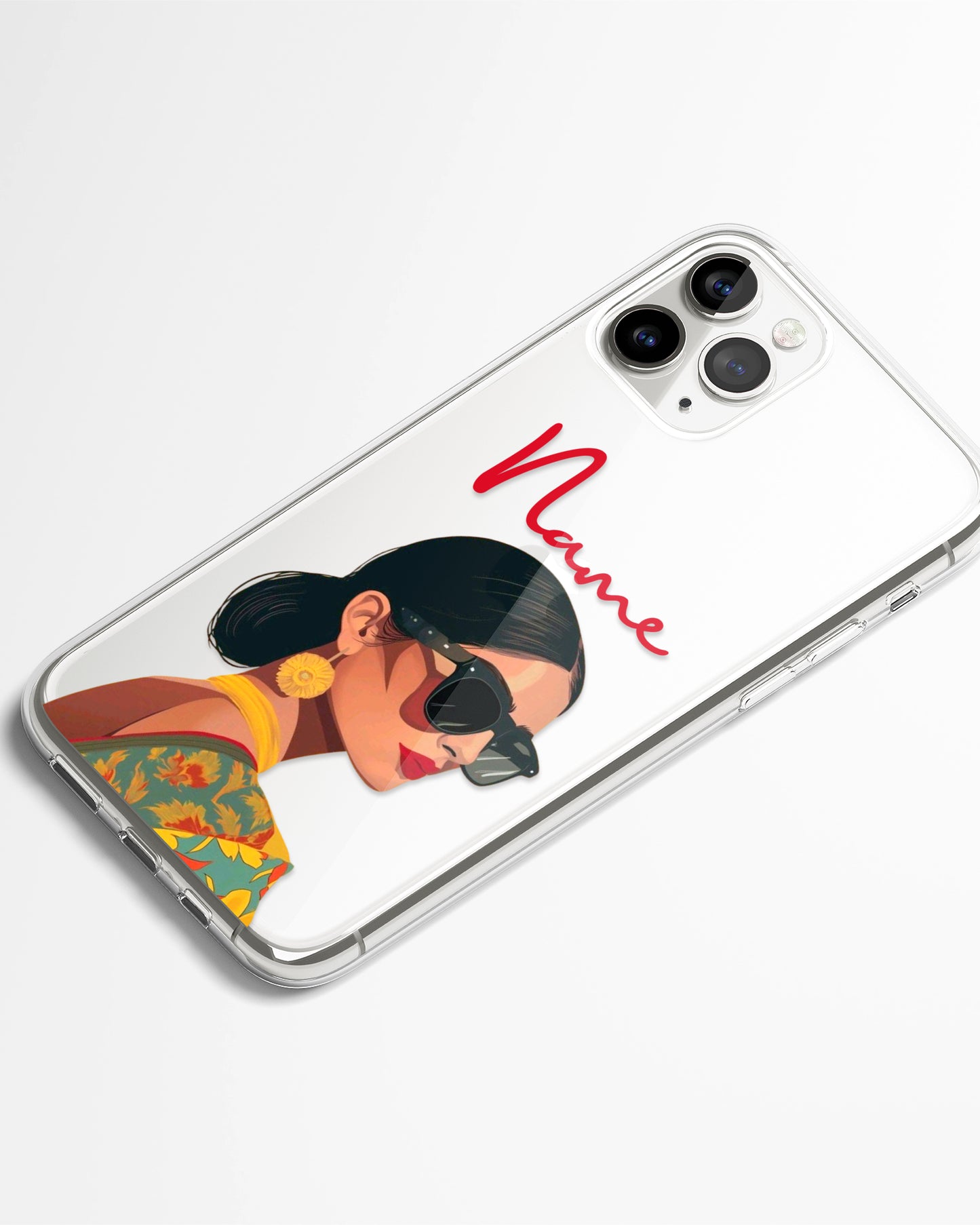 Desi Diva Transparent Silicone Phone Cover