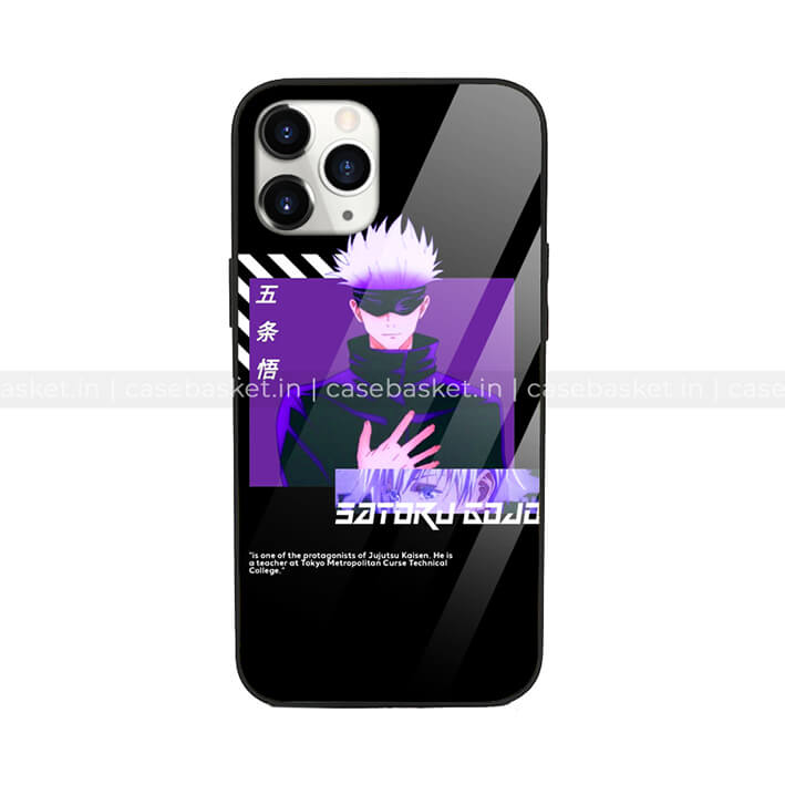 Gojo Anime Glass Phone Cover