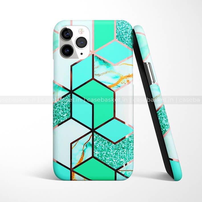 Mint Green Geometric Phone Cover