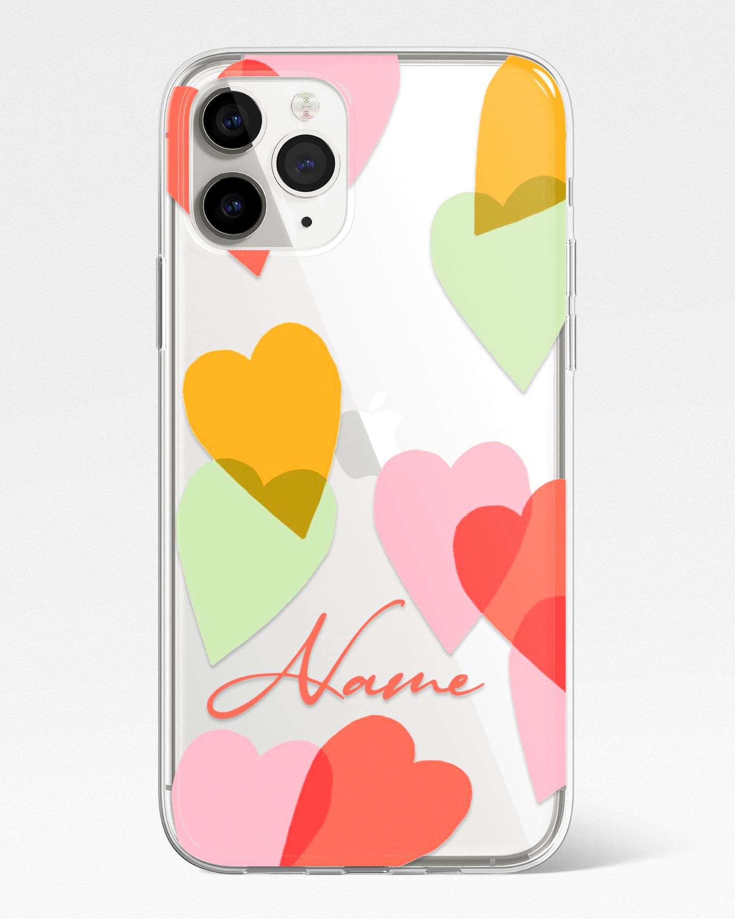 Sweet Affection Transparent Silicone Phone Cover