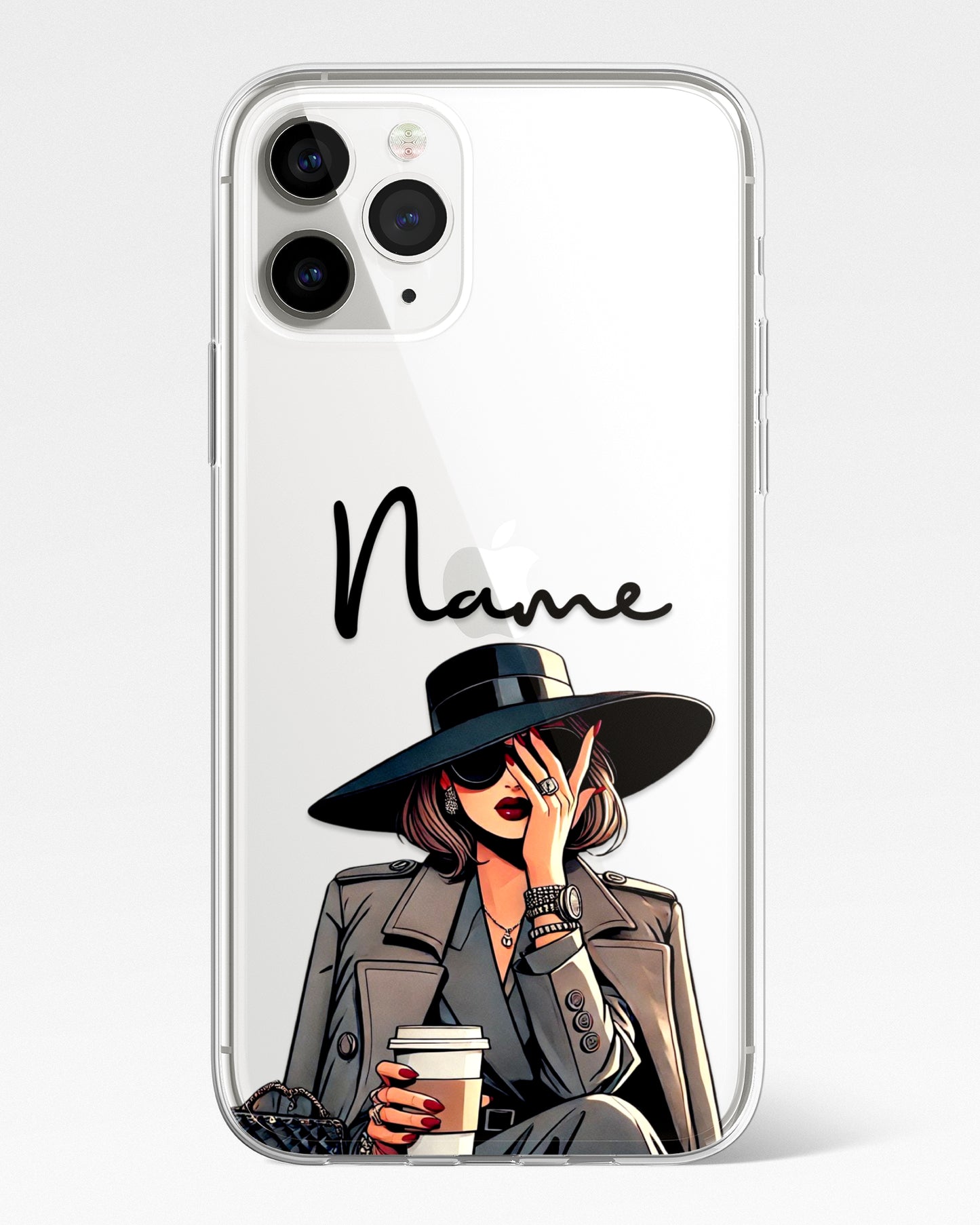 Genz Queen Transparent Silicone Phone Cover