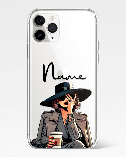 Genz Queen Transparent Silicone Phone Cover