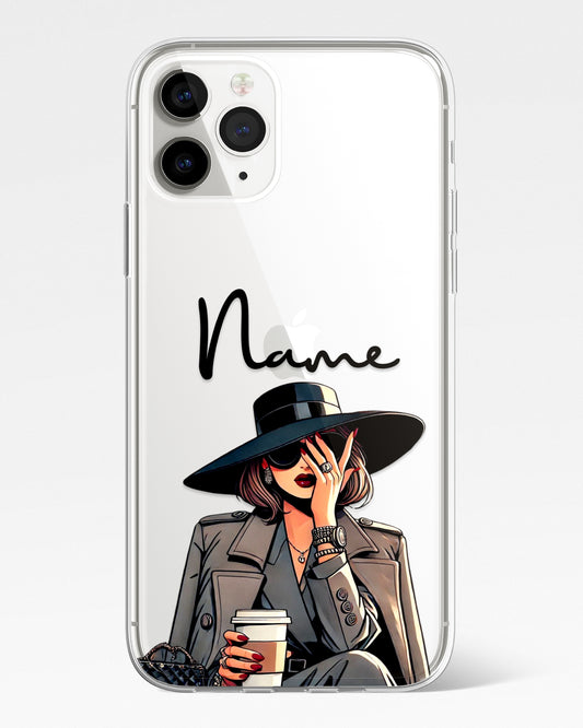 Genz Queen Transparent Silicone Phone Cover