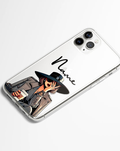 Genz Queen Transparent Silicone Phone Cover