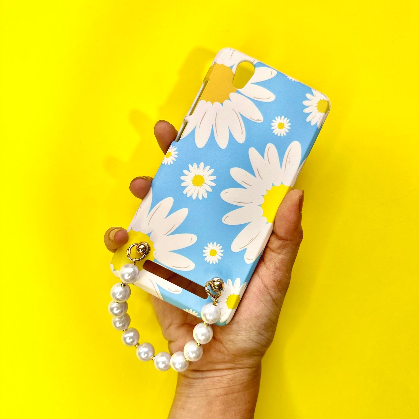 Aqua Blossom Pearl Phone Cover