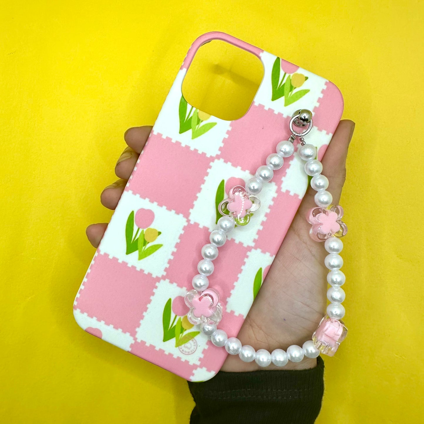 Tulipicious Pinkpearl Fall Chain Phone Cover