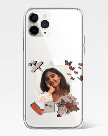 Paper Wings Polaroid Frame Transparent Silicone Cover