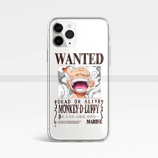 Luffy Anime Silicone Transparent Cover