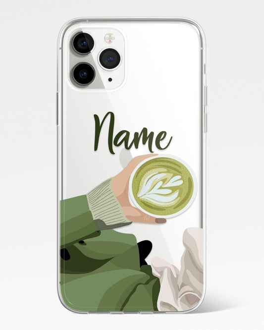 Matcha Moments Transparent Silicone Phone Cover