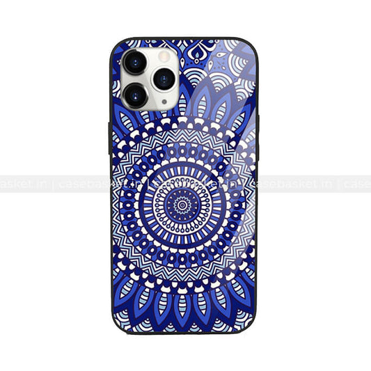 Indigo Mandala Glass Phone Cover