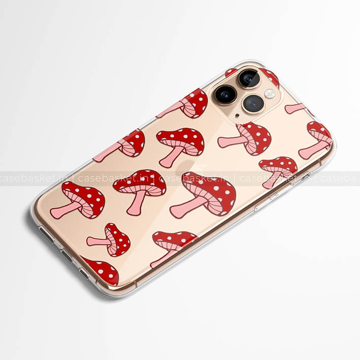 Red Mushroom Silicone Phone Cover