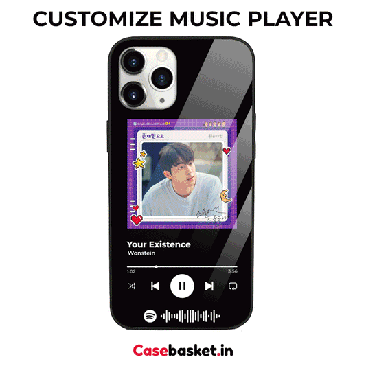 Customize Music Player Glass Phone Cover