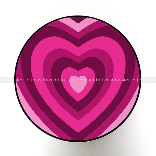 Pink Heart Grip Holder