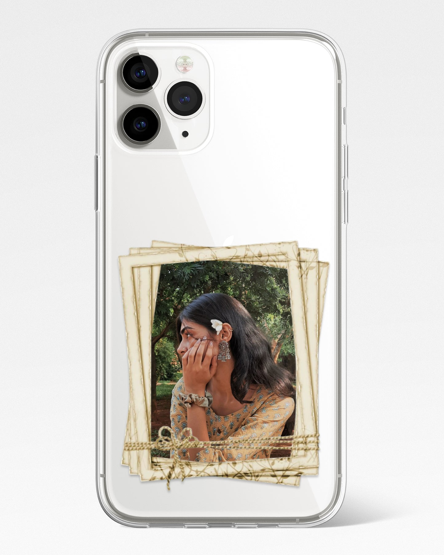Timeless Aesthetic Polaroid Frame Transparent Silicone Cover