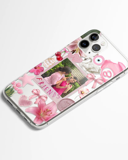 Pink Promise Frame Transparent Silicone Cover