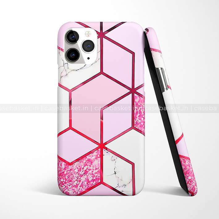 Pink Peach Geometric Phone Cover