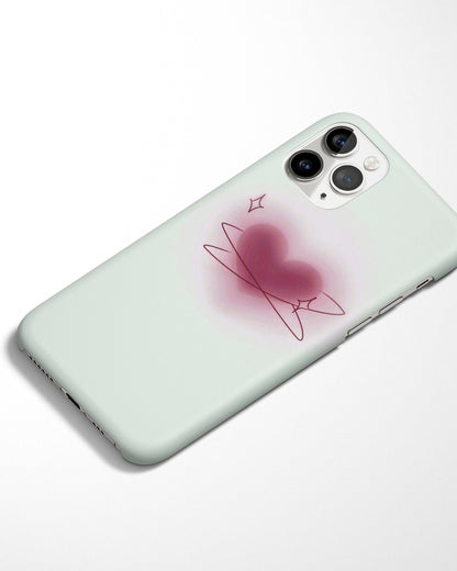 Orbiting Blush Heart Phone Cover