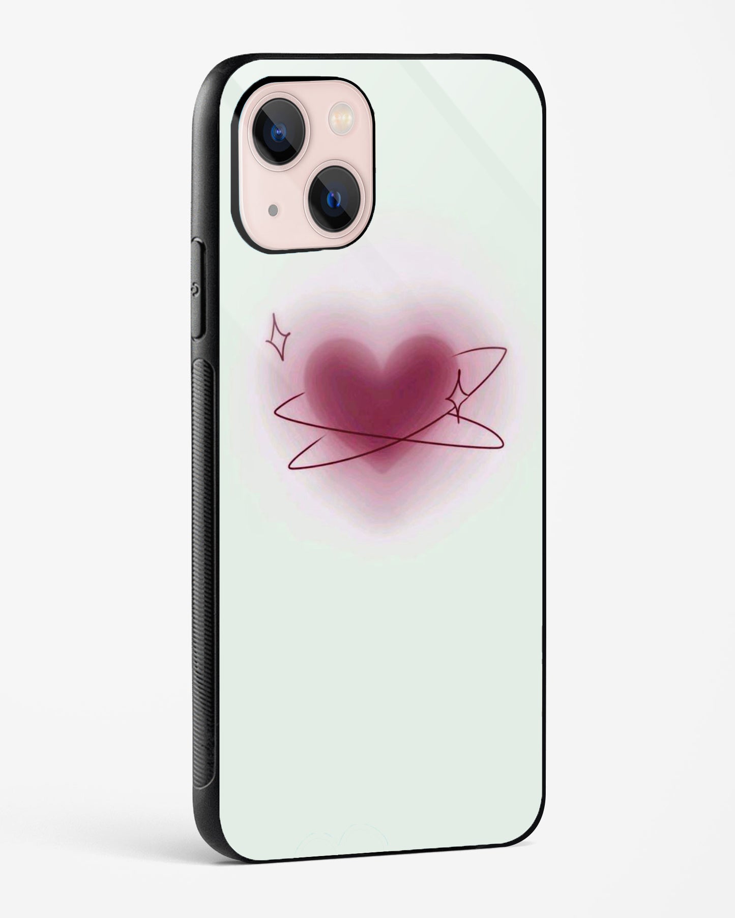 Orbiting Blush Heart Phone Cover
