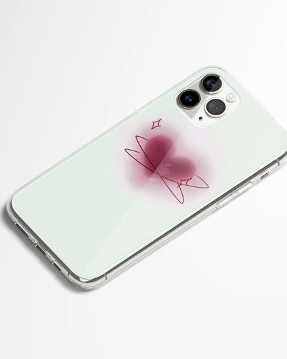 Orbiting Blush Heart Phone Cover