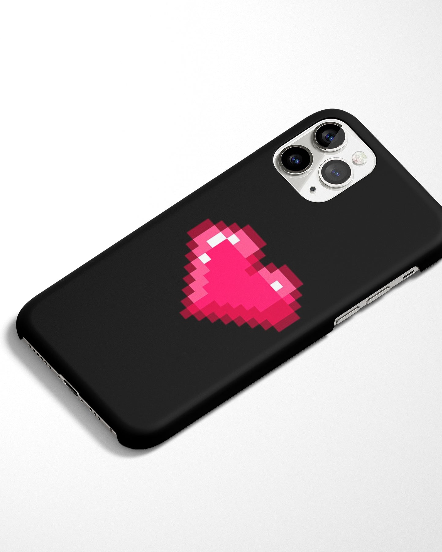 Pixel Black-Red Heart Phone Cover