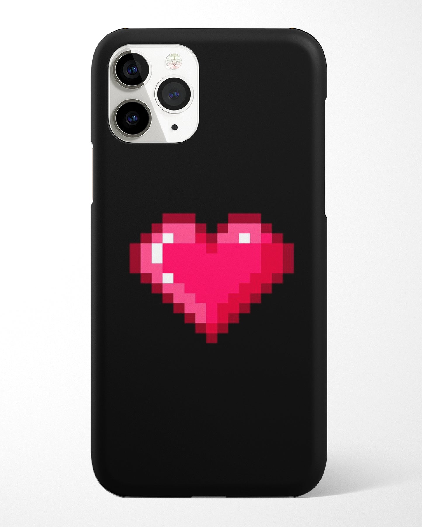 Pixel Black-Red Heart Phone Cover