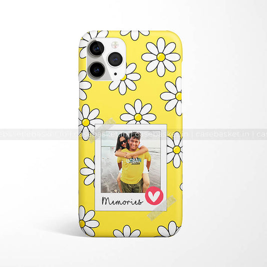 Customized Flower Polaroid Frame Phone Cover