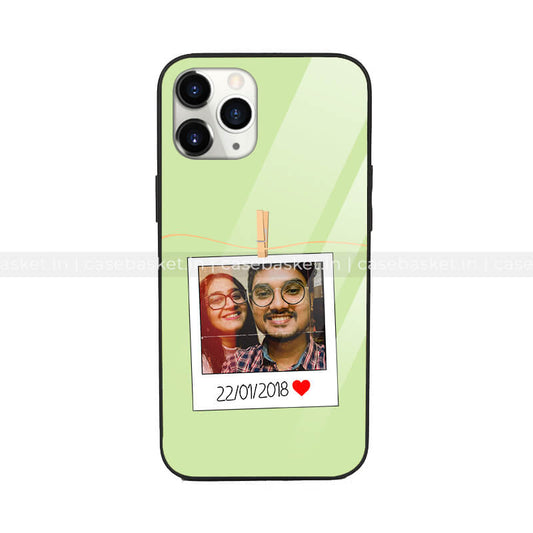 Pista Polaroid Frame Glass Phone Cover