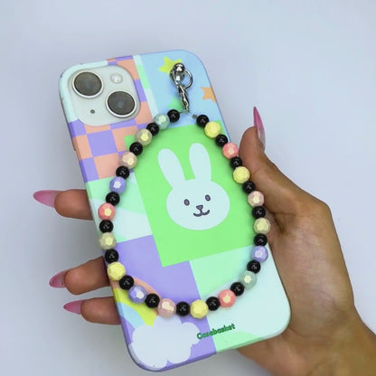 Minty BunBun Heartflowers Fall Chain Phone Cover
