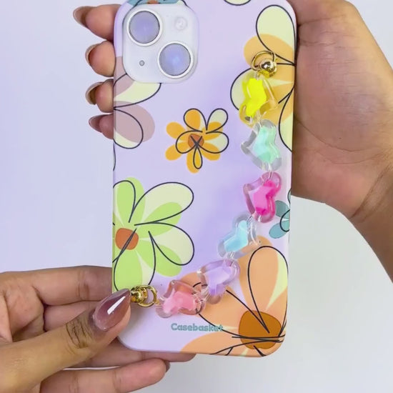 Flower Fizz Candy Heart Chain Phone Cover