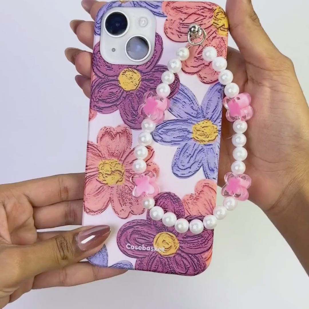 Blossom Bash Pinkpearl Fall Chain Phone Cover