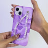 Purple Wings Purpearl Fall Chain Phone Cover