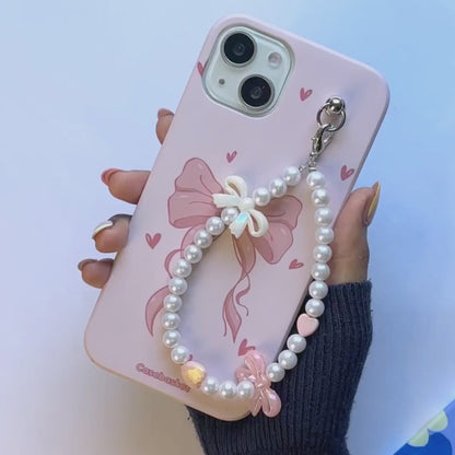 Sweetheart Snowberry Bow Fall Chain Phone Cover