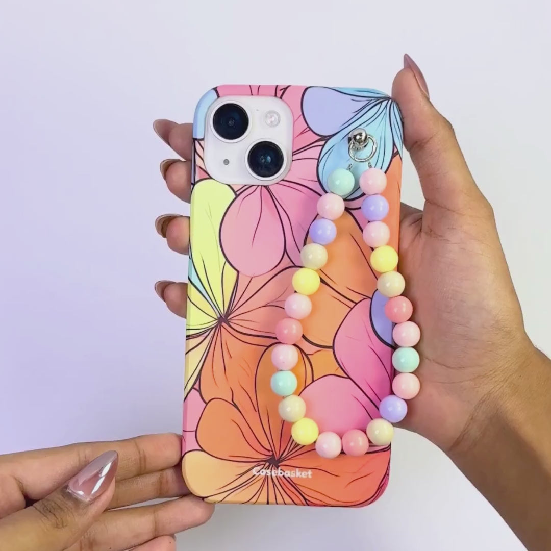 Floral Meadow Pastel Fall Chain Phone Cover