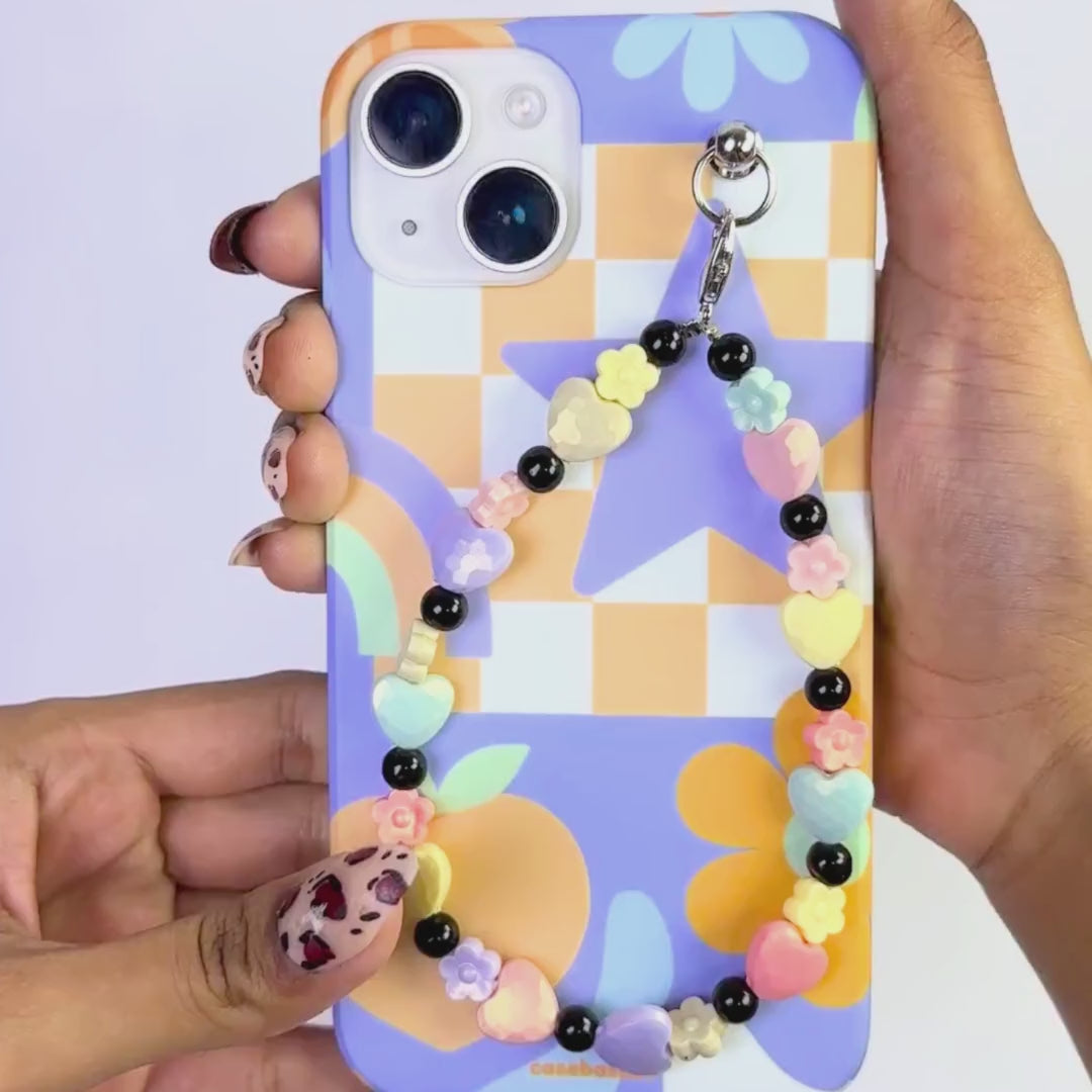 Peachy Petals Heartflowers Fall Chain Phone Cover