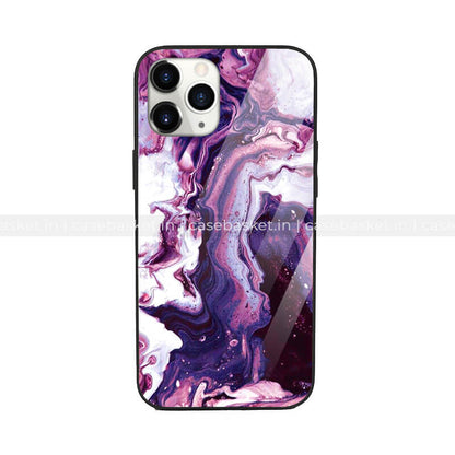 Purple Abstract Glossy Phone Cover